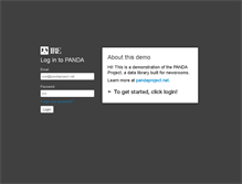 Tablet Screenshot of alpha.pandaproject.net